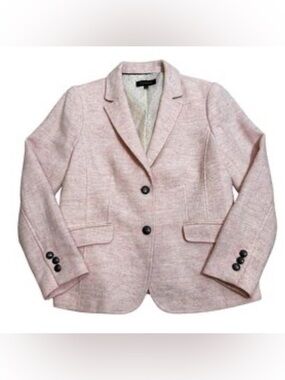 Talbots Light Pink Women's Two-Button Tailored wool Blazer